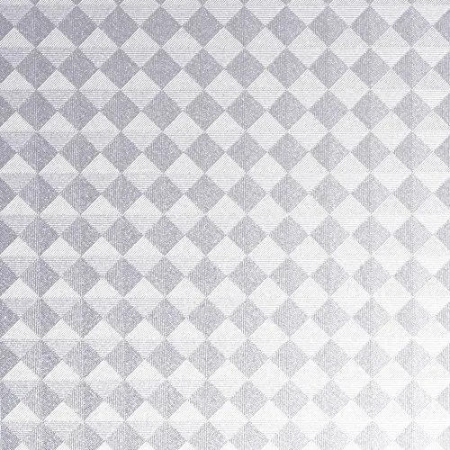 Produktbild: Venilia Fensterfolie statisch Vitrostatic Karo Klein, Sichtschutz Folie, PVC, ohne Phthalate, transparent, 45cm x 1,5m, 200µm (Stärke: 0,2mm)