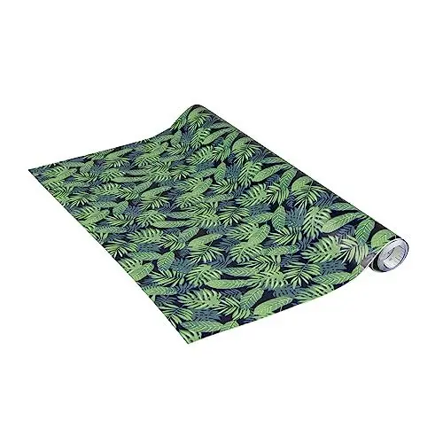 Produktbild: Venilia Klebefolie | Jungle Blätter Tropic Dschungel Optik | 45 cm x 2 m, Stärke 95μ | selbstklebende Möbel-Folie, Dekofolie, Tapete, Küchenfolie | PVC ohne Phthalate | Made in EU