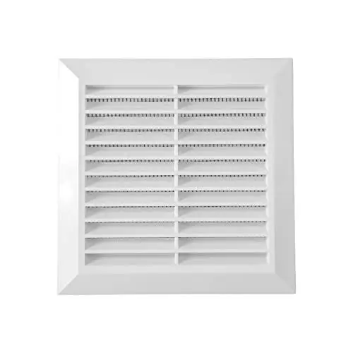 Produktbild: Vent Systems 125 mm Außenlüftungsabdeckung – Badezimmer-Auspuff-Entlüftungsrohr – Lüftungsabdeckung für den Außenbereich – Entlüftung hält Insekten, Vögel und Nagetiere – Weiß 12,5 cm