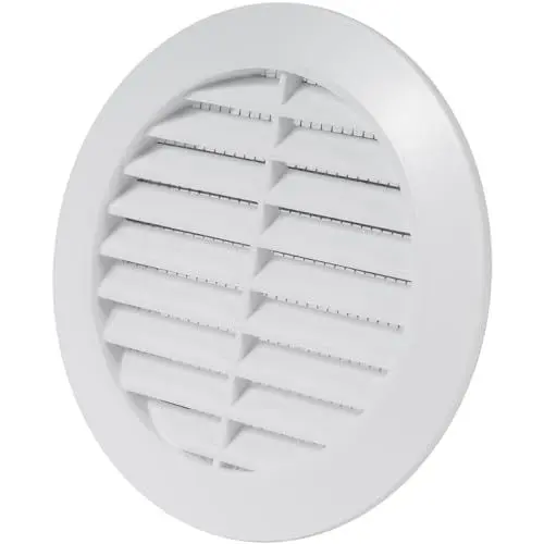Produktbild: Vent Systems 90 mm Weiß Lüftungsabdeckung – Runde Lüftungsschlitze – Grillabdeckung – Integrierter Insektenschutz – HVAC-Lüftungsöffnungen für Badezimmer, Heimbüro, Küche
