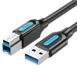 Produktbild: VENTION Druckerkabel 2m USB 3.0 Typ A Stecker auf Typ B Stecker Kabel Scanner Kabel USB Druckerkabel kompatibel mit HP/Epson/Dell/Canon/Lexmark/Xerox/Brother/Samsung usw.