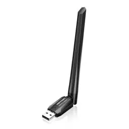 Produktbild: VENTION USB WLAN Stick, AC650 WiFi Adapter mit 6dBi WLAN Antenne, 2.4GHz/5GHz Internet Stick für PC/Desktop/Tablet/Laptop, Kompatibel mit Windows 11/10/8.1/8/7/XP