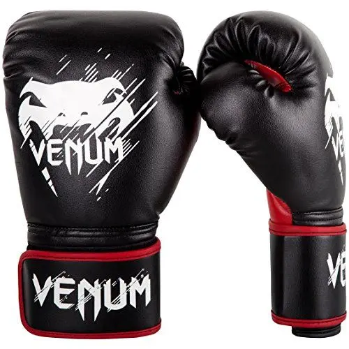 Produktbild: Venum, Contender Kinder Boxhandschuhe, Unisex Kinder, 8 Oz, Schwarz/Rot