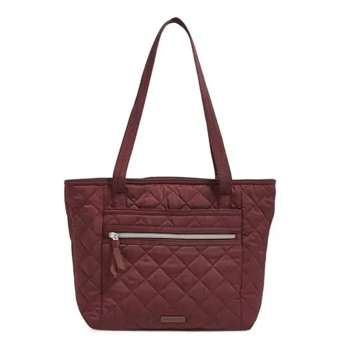 Produktbild: Vera Bradley Damen Performance Twill Small Vera Tote Bag, Raisin, Einheitsgröße