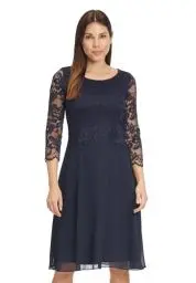 Produktbild: Vera Mont Damen 0057/4825 Kleid, Blau, 44 EU