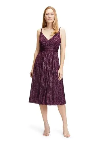 Produktbild: Vera Mont Damen 0285/4066 Kleid, Shiny Aubergine, 34