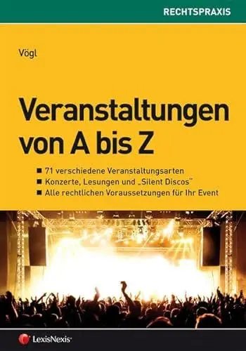 Produktbild: Veranstaltungen von A bis Z (Rechtspraxis)