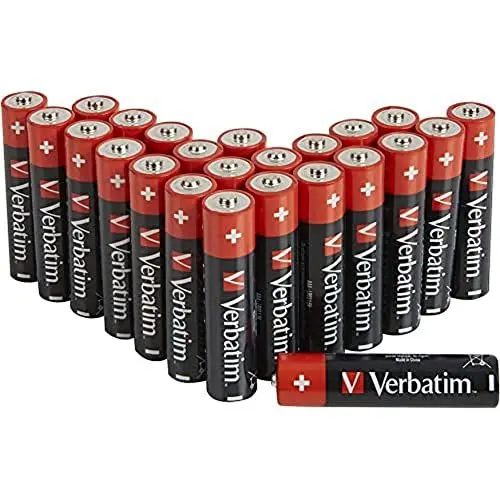 Produktbild: Verbatim AAA-Alkalibatterien 1.5V (AAA-LR03 Micro) - Stückzahl: 24