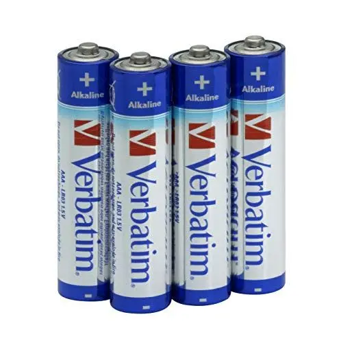 Produktbild: VERBATIM Premium AAA-Alkalibatterien, 1,5V, AAA-LR03 Micro, Batterien-AAA, Batterien für MP3-Player, Kamera, Fernbedienung, Rasierapparat uvm, Premium Alkaline-Batterie, 4 Stück
