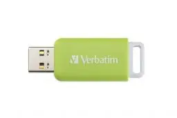 Produktbild: Verbatim DataBar USB Stick, kompakter Speicherstick mit 32 GB Datenspeicher, portabler USB 2.0 Memory Stick in Grün, ideal für Laptop, PC und Notebook