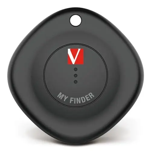 Produktbild: Verbatim My Finder, Bluetooth Tracker für Rucksack, Koffer, Geldbörse, Schlüssel und Co, kompatibel mit Apple „Wo ist?“, Schlüsselfinder mit austauschbarer Batterie
