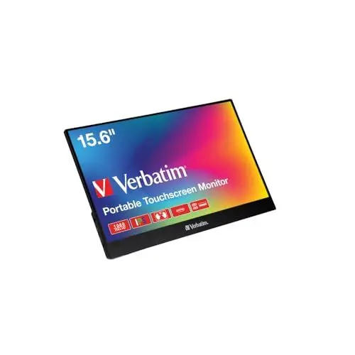 Produktbild: Verbatim PMT-15, Portable Touchscreen Monitor, mobiler 15,6