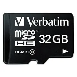 Produktbild: Verbatim Premium Micro SDHC Speicherkarte mit Adapter, 32 GB, Datenspeicher für Foto- und Video-Aufnahmen, Micro SD Karte in schwarz, ideal für Handy, Kamera oder Tablet