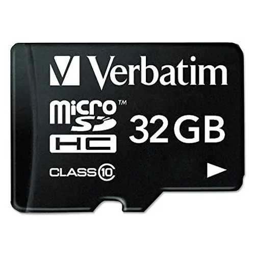Produktbild: Verbatim Premium Micro SDHC Speicherkarte mit Adapter, 32 GB, Datenspeicher für Foto- und Video-Aufnahmen, Micro SD Karte in schwarz, ideal für Handy, Kamera oder Tablet