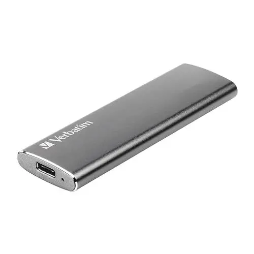Produktbild: Verbatim Vx500 Externe SSD Festplatte, 1 TB, Portable Solid State Drive USB 3.2 Gen 2, externes Laufwerk für Mac, PC, Smartphone & Spielekonsole, spacegrau