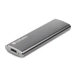 Produktbild: Verbatim Vx500 SSD -240 GB, Spacegrau, 29 g, Externe SSD, USB 3.0 SSD, leichte SSD extern, für Windows & Mac OS X, tragbares Laufwerk, USB-C, Hochgeschwindigkeits-Flashspeicher