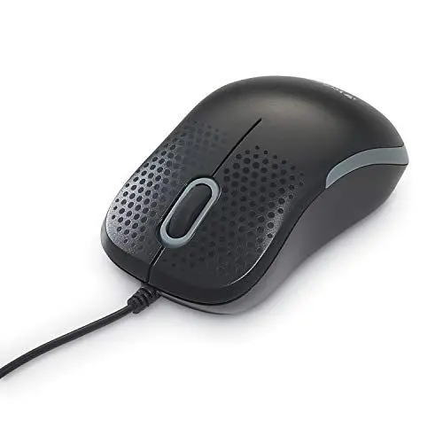 Produktbild: Verbatim lautlose optische Maus, USB-A, geräuschlose optische USB-Maus mit 1000 dpi, für Laptop, Notebook, PC und MAC, ergonomische Computermaus mit Kabel ohne Klick-Geräusch, schwarz