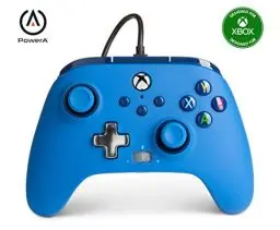 Produktbild: Verbesserter Kabelgebundener Controller von PowerA für Xbox Series X|S - Blue, Gamepad, Kabelgebundener Videospiel-Controller, Gaming-Controller, Geeignet für Xbox One, Offiziell lizensiert