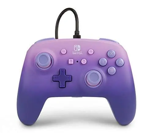 Produktbild: Verbesserter kabelgebundener PowerA-Controller für Nintendo Switch – Lilac Fantasy