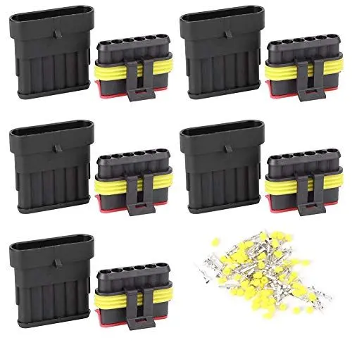 Produktbild: Verbindungsstecker, Autokabelverbinder Wasserdicht Praktisch für Roller für LKWs für Quads für Wohnwagen für Motorräder