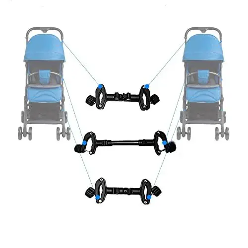 Produktbild: Verbindungsstück für Babywagen, Ruspela Dual Kinderwagen Anschlüsse Baby Kinderwagen Anschlüsse Universal Baby Warenkorb Kinderwagen Anschlüsse für den Außenbereich
