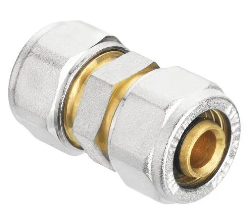 Produktbild: Verbundrohrsystem Schraub-Kupplung 16 mm, 5 Stück messing