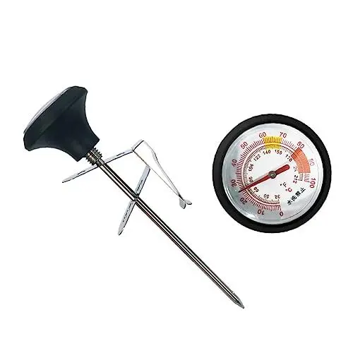 Produktbild: VERDANVERSE Thermometer -Clip -Set Kochen Fieberthermometer für zu Hause Grillthermometer Lebensmitteltemperaturthermometer Fleischkochthermometer Sondenthermometer Rostfreier Stahl Silber