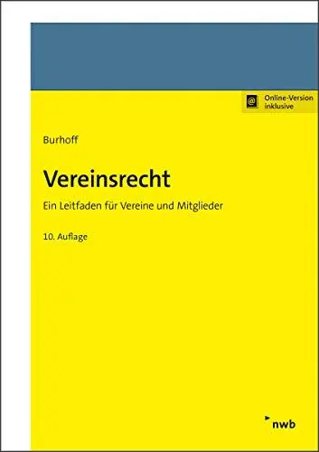 Produktbild: Vereinsrecht: Ein Leitfaden für Vereine und Mitglieder.
