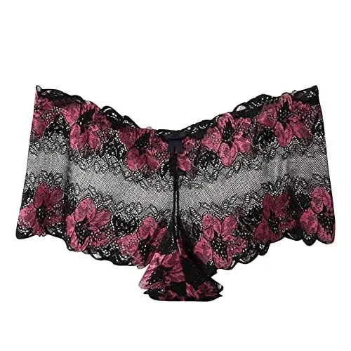 Produktbild: Verführerische Unterwäsche M-4XL Elegante Damen Schlafmode Schicke Spitzenunterwäsche Sexy Slips Tops für unvergessliche Nächte (Black, L)