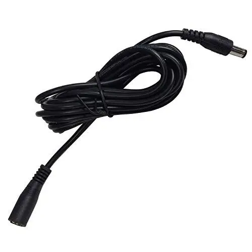 Produktbild: Foscam Verlängerungskabel 3m (5,5mm/5V/12V) schwarz für IP-Kamera RAL-5.5-B