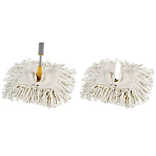 Produktbild: Vermop 9200 & 9210 Pudel Wischer Elastic-Mop mit Stiel, inkl. Ersatz-Mop, beige, 2-teilig (1 Set)