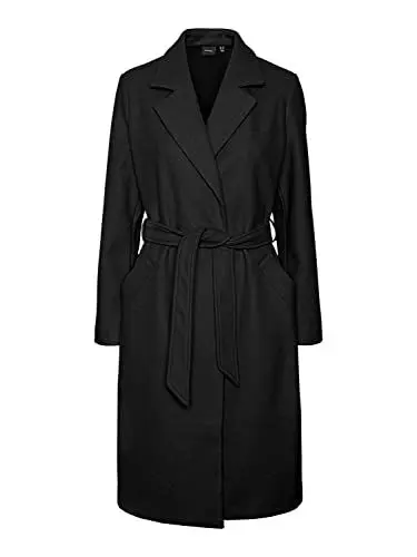 Produktbild: VERO MODA CURVE Damen VMCFORTUNEAYA Long Coat GA CUR NOOS Mantel, Black, 50