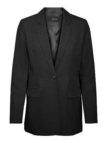 Produktbild: VERO MODA CURVE Damen Vmzelda Ls Blazer Curve Noos, Schwarz, 52 Große Größen