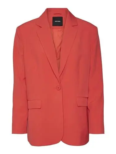 Produktbild: VERO MODA Damen Vmtroianthea Long Noos Blazer, Bittersweet, S EU