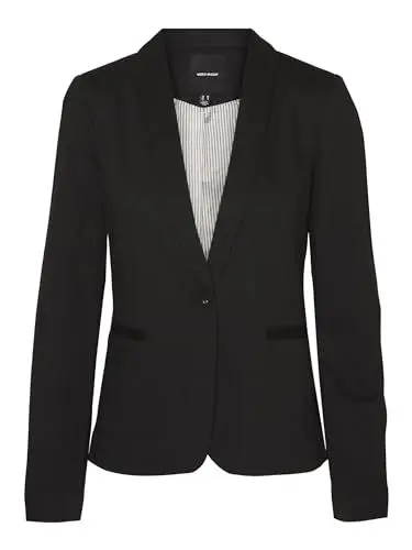 Produktbild: VERO MODA Damen Jersey Blazer VMHarukimo leichte Sotffjacke 10291043 Black 34