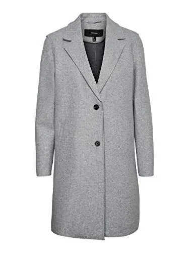 Produktbild: VERO MODA Damen Vmpaula Jacket Ga Noos Mantel, Light Grey Melange, M EU