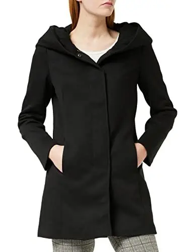 Produktbild: VERO MODA Damen Vmverodona Jacket Ga Noos Mantel, Schwarz, XS EU
