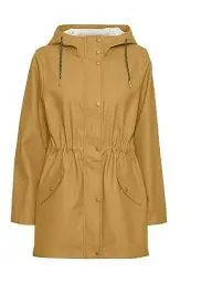 Produktbild: VERO MODA Damen Regenjacke VMMalou wasserabweisender Parka mit Kapuze 10266982 amber gold XS