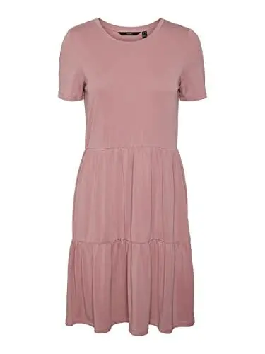 Produktbild: VERO MODA Damen VMFILLI Calia SS Short Dress GA NOO 10248703, Nostalgia Rose, M