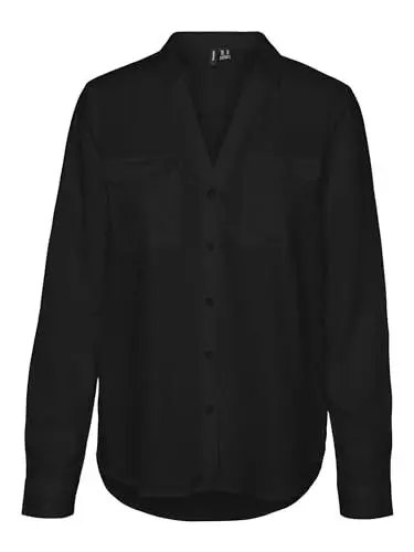Produktbild: Vmlinn Linen Bumpy Ls Shirt WVN Noos