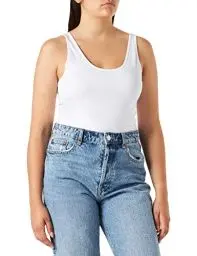 Produktbild: VERO MODA Damen VMMAXI My Soft UU Tank NOOS Top, Weiß (Bright White), 42 (Herstellergröße: XL)