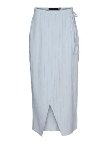 Produktbild: VERO MODA VMMINDY HW Long WRAP PIN Linen Skirt