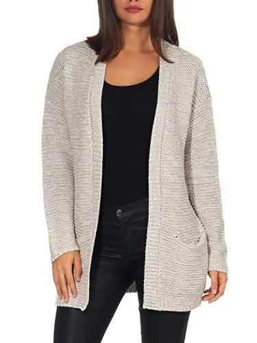 Produktbild: VERO MODA Damen VMNO Name LS Cardigan NOOS 10183605, Light Grey Melange, S