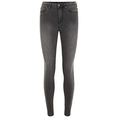 Produktbild: VERO MODA Damen Vmtanya Mr Piping Vi207 Noos Skinny Jeans, Dark Grey Denim, 34W / 30L EU