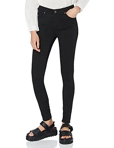 Produktbild: VERO MODA Damen Vmlux Nw Super Slim Ba037 Noos Jeans, Schwarz, XL EU