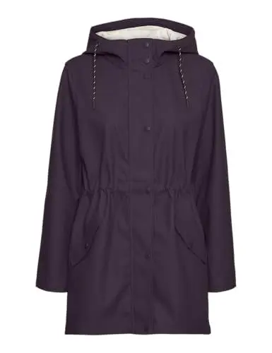 Produktbild: VERO MODA Damen VMMALOU Coated Jacket NOOS Kurzjacke, Plum Perfect, M