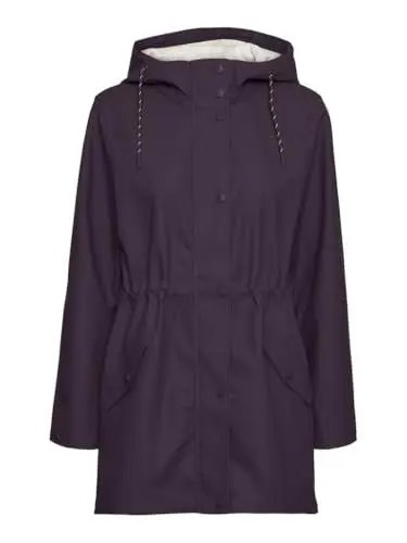 Produktbild: VERO MODA Damen Vmmalou Coated Jacket Noos Kurzjacke, Plum Perfect, XXL