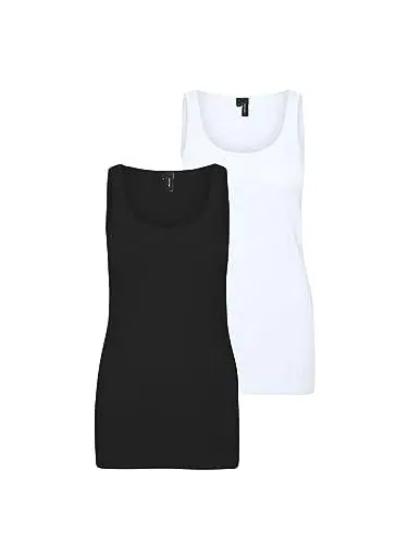 Produktbild: VERO MODA VMMAXI My Soft Long Tank TOP 2-Pack