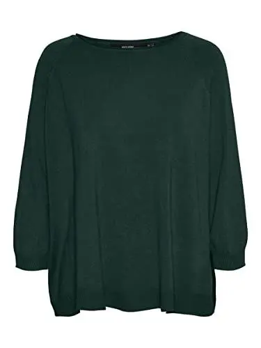 Produktbild: VERO MODA Damen Vmnellie Glory 3/4 Boxy Blouse Ga Noos Pullover, Pine Grove, L EU