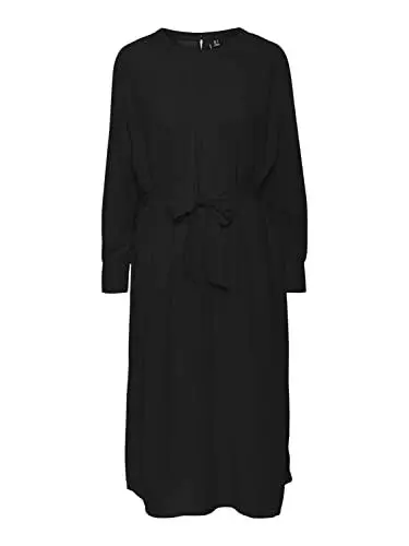 Produktbild: VERO MODA Damen Vmpolliana Inge Calf Dress Wvn Ga Kleid, Schwarz, S EU